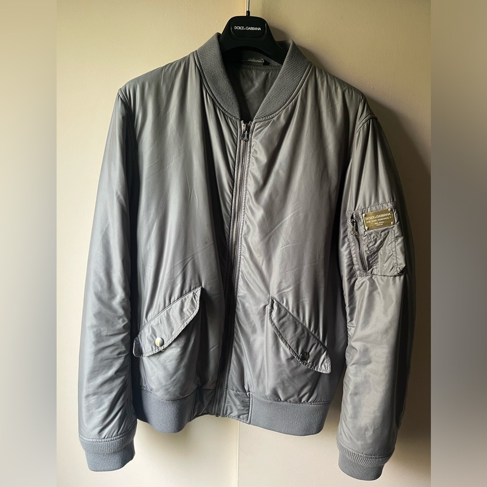 Dolce & Gabbana grey bomber jacket !
